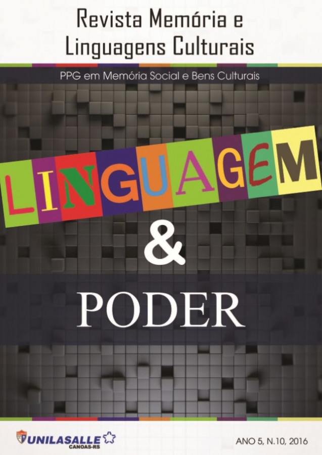 Revista Memória e Linguagens Culturais: Linguagem & Poder