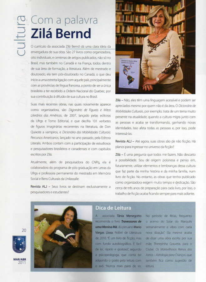 Com a palavra zilá bernd