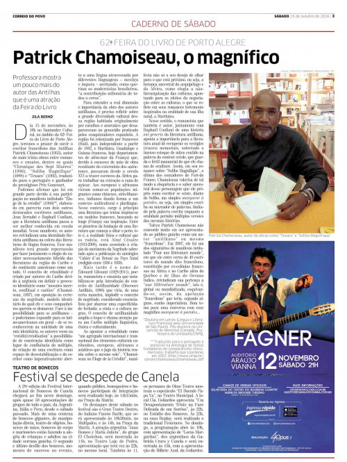 Patrick Charmoiseau, o magnífico